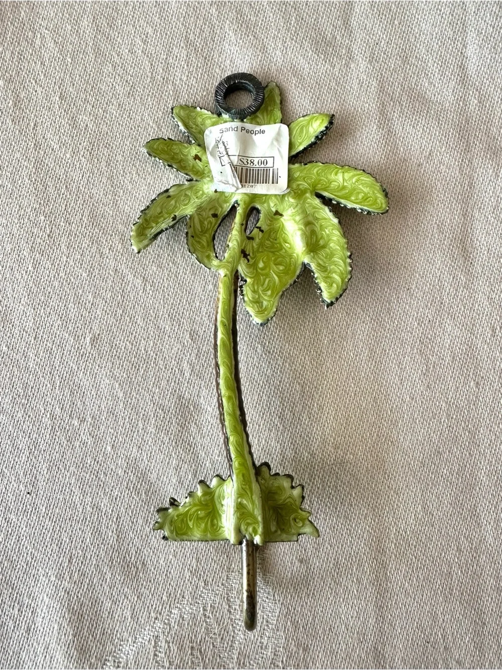 Jeweled Palm Tree Wall Hook Tropical Coastal Decor Kauai